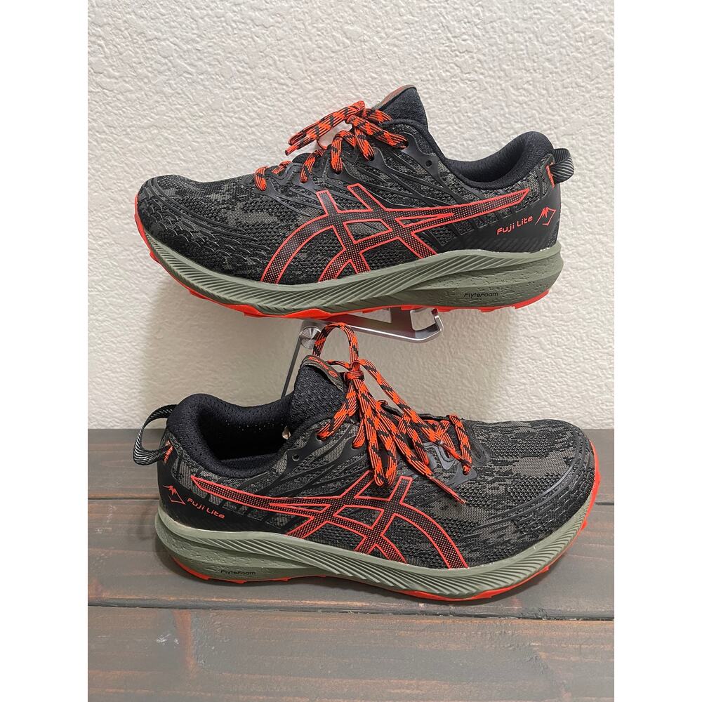 Asics Fuji Lite 3 'Mantle Green Cherry Tomato' 1011B467 300 Running Trail Shoes